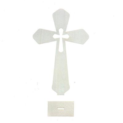 Wood Crosses For Centerpieces Craft Crosses Wooden Stand Crosses Art Sign 10PCS Standing Crosses Decoration Mini Hollow Tabletop