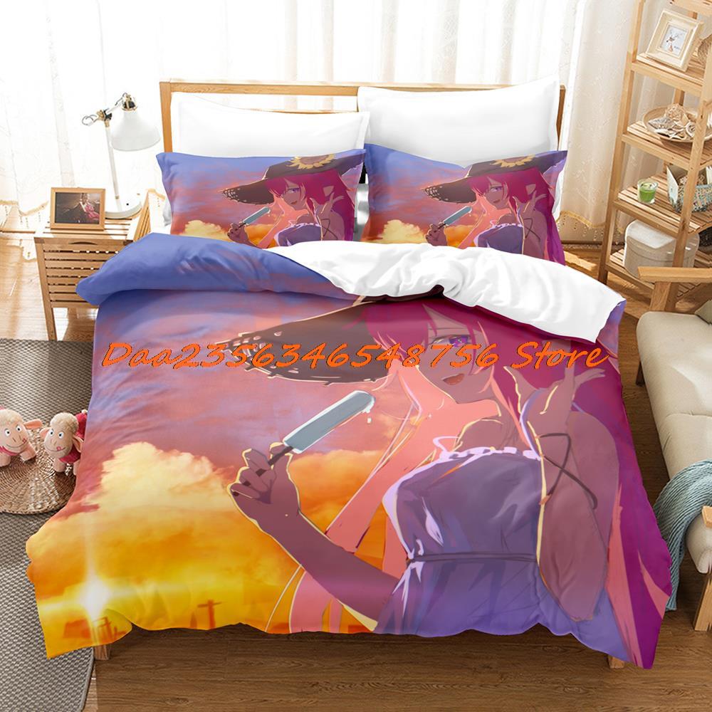 Megumin Konosuba Beding Set Single Twin Ful Quen King-Sized Dimensionsd Dimensions Bed Linen Set Aldult Kid Bedrom Duvetcover Sets 3D Anime Bed Shet