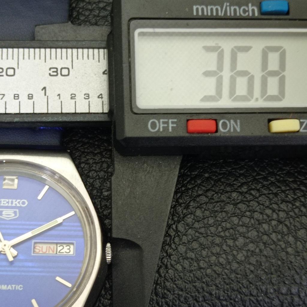 VINTAGE SEIKO 5 AUTOMATIC JAPAN 6309A MENS BLUE COLOR DIAL WATCH A701273-5 R206a-a701273