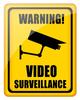 Secure Home 24Hour Video Surveillance Metal Sign  Warning Decor for OutdoorsHotelsMan Caves