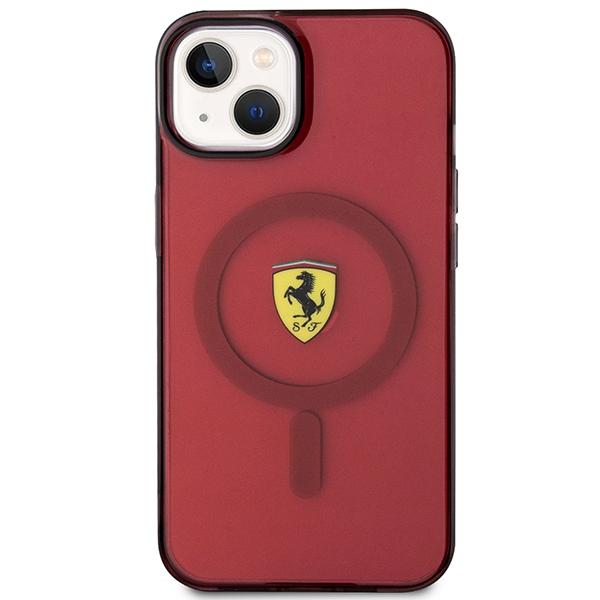 Ferrari FEHMP14SURKR iPhone 14 / 15 / 13 6.1" rosso/rosso custodia rigida Traslucida Magsafe