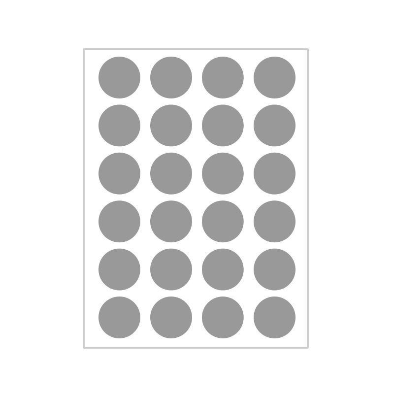 10 Colors Mixed Polka Dot Round Label Stickers: Small & Large, Red, Yellow, Blue, Green, Pink, White, Black, Orange