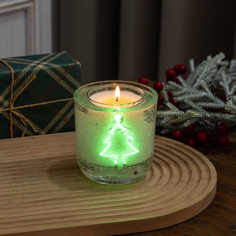 High-End Aromatherapy LED Scented Candle Gift Box for Halloween & Christmas