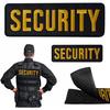 2 Embroidered Letter Safety Patches - Safety Badge Hook and Loop Patch Jacket Vest Bag Hat,2 Size