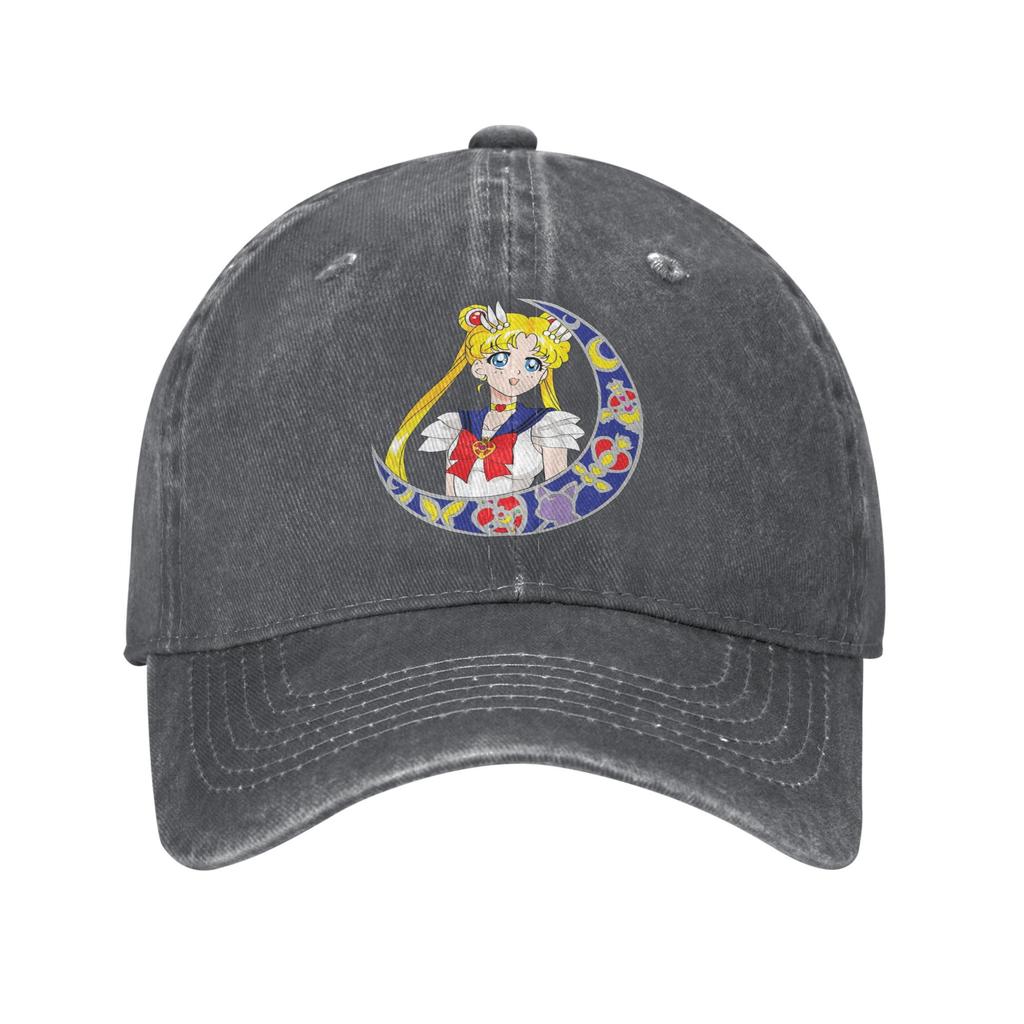 Sailors Moons Magical Girl Kitty Cat Printed Caps Unisex Women Cotton Trucker Hat Daily Wear Baseball Cap Adjustable