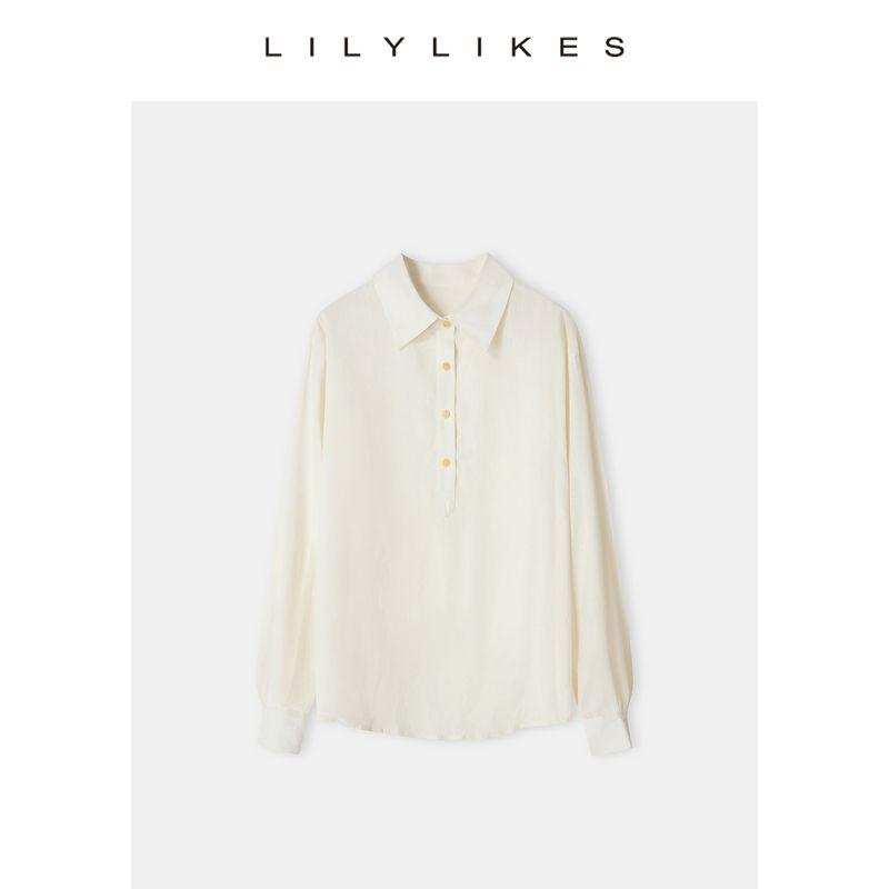 

Liliylikes Senior Money Vibe API Hit Recommend! Silk Linen Modal Long Sleeves Shirt