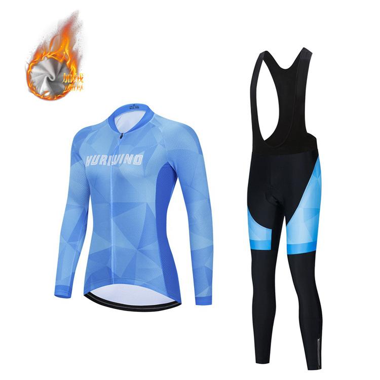Флисовый велосипедный костюм 2026, Велосипедный костюм с длинным рукавом, Женский костюм для осени и зимы. XXXL