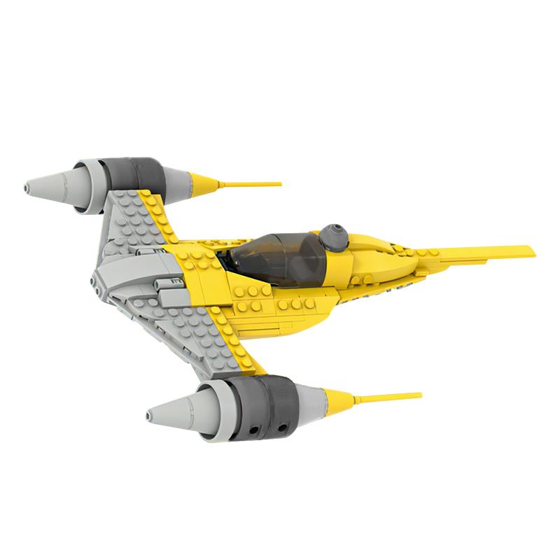 Gobricks Moc Space Classic Movie Weapon Midi Naboo Starfighters Spaceship Building Blocks Spaceship Toys For Kids Gifts