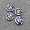 OSTB7 1/4/7Pcs Car Wheel Hub Center Cover Steering Wheel Center Sticker Auto Front Hood Trunk Logo For BMW 50th anniversary E36 E39