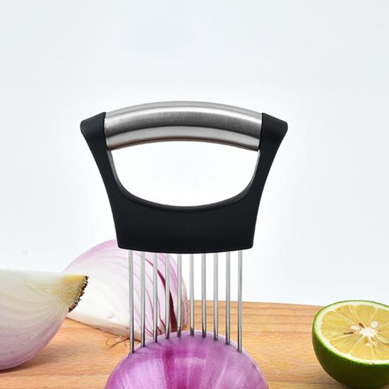 Onion Cutter Holder Universal Vegetable Chopper for Onions Tomatoes Potatoes No-mess Food Prep Tools