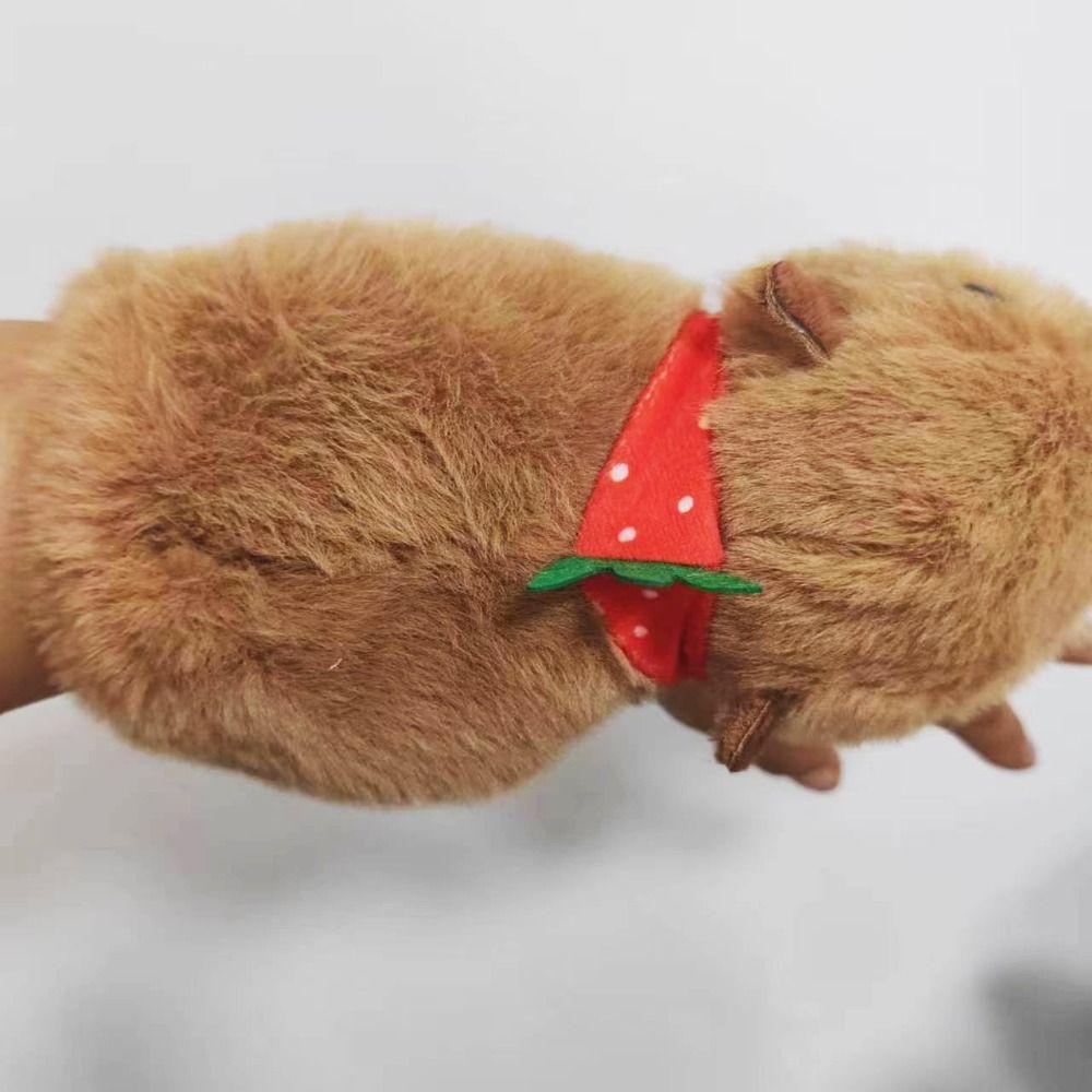 Brown Capybara Plush Papa Circle Stuffed Animals Lovely Capybara Wrist Circle Kid Gift