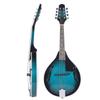 Mandolin Instrument Kit Basswood 8 String Musical Performance for Beginners Adults Teens Stone Green ME 22
