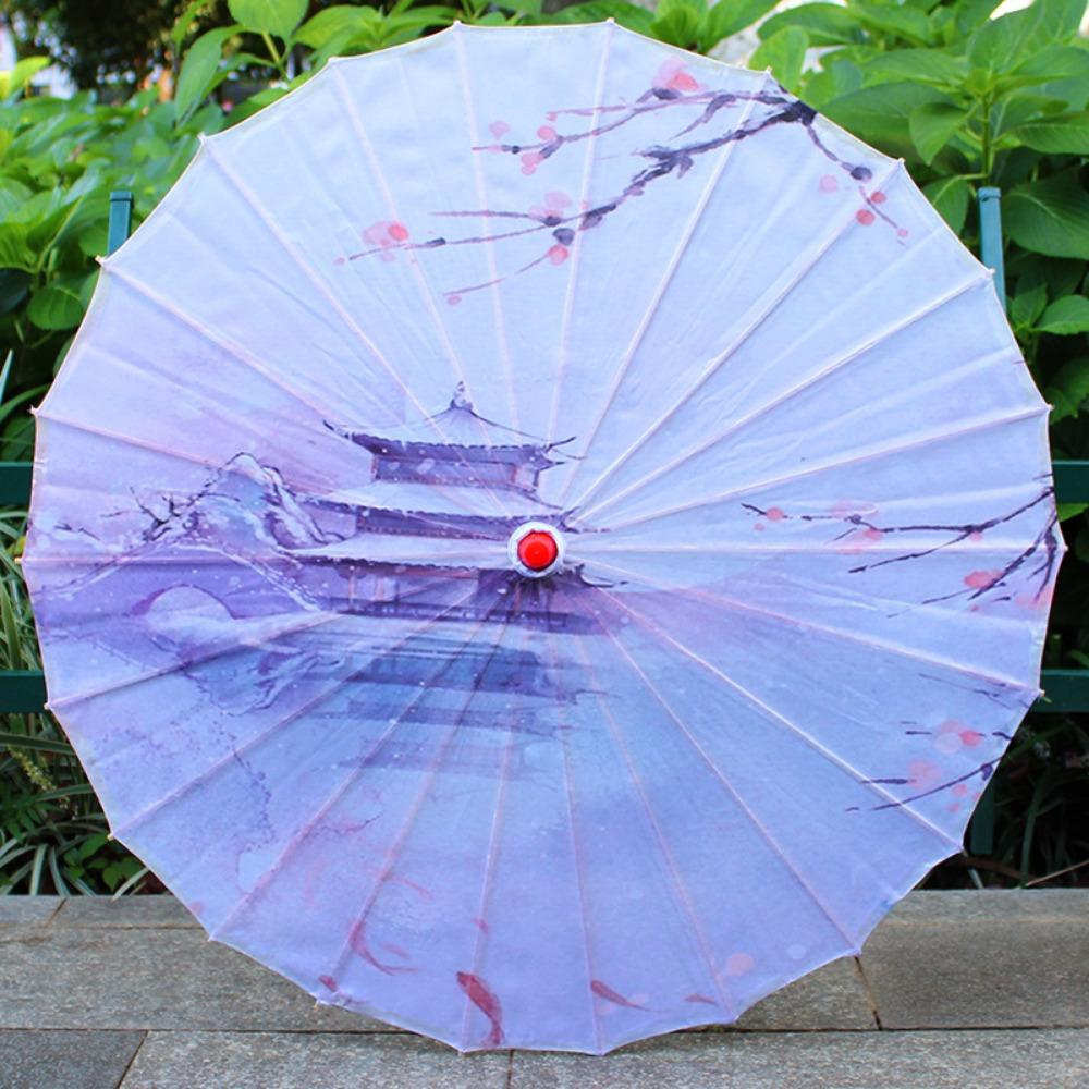Chinese Antique Style Oiled Paper Umbrella 56cm 10 Colors Costumes Photography Umbrella Decorative Umbrella