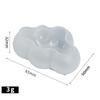 S/M/L 3D Cloud Shape Chocolate Silicone Mold Mousse Fondant Ice Cube Pudding Candy Soap Candle Molds Baking Cake Decoration Tool