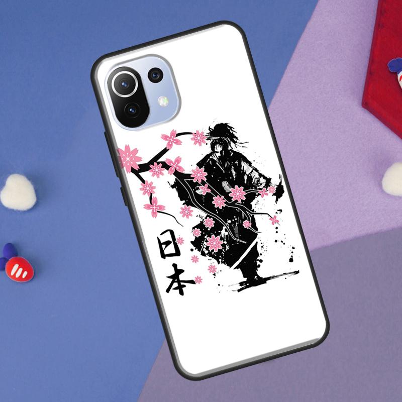 Japanese Style Samurai Art Cover For Xiaomi 14 Ultra 13 11T 12T 13T 14T Pro POCO X6 X7 Pro X3 X5 F3 F5 F6 M6 Pro Case