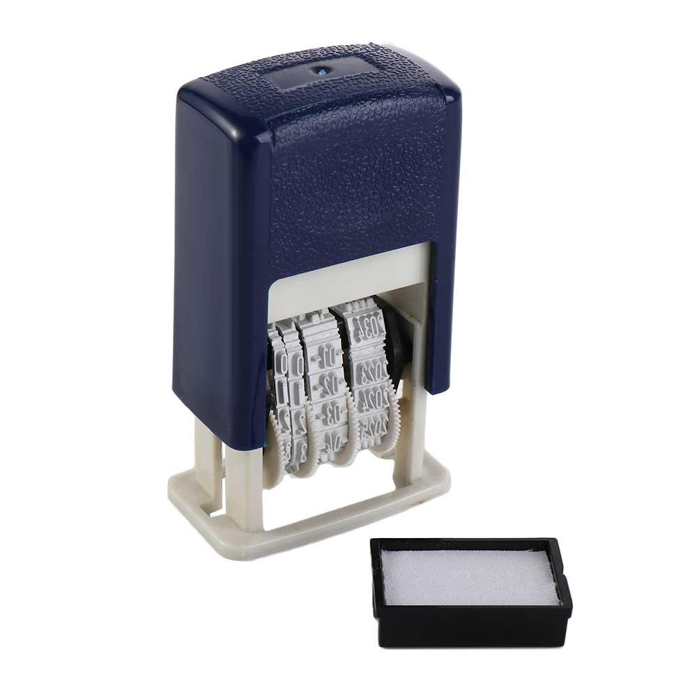 To Ink DIY Stamp Self-Inking Handle Account Stamp Date Stamps Date Wheel Stamp Automatic Ink Return