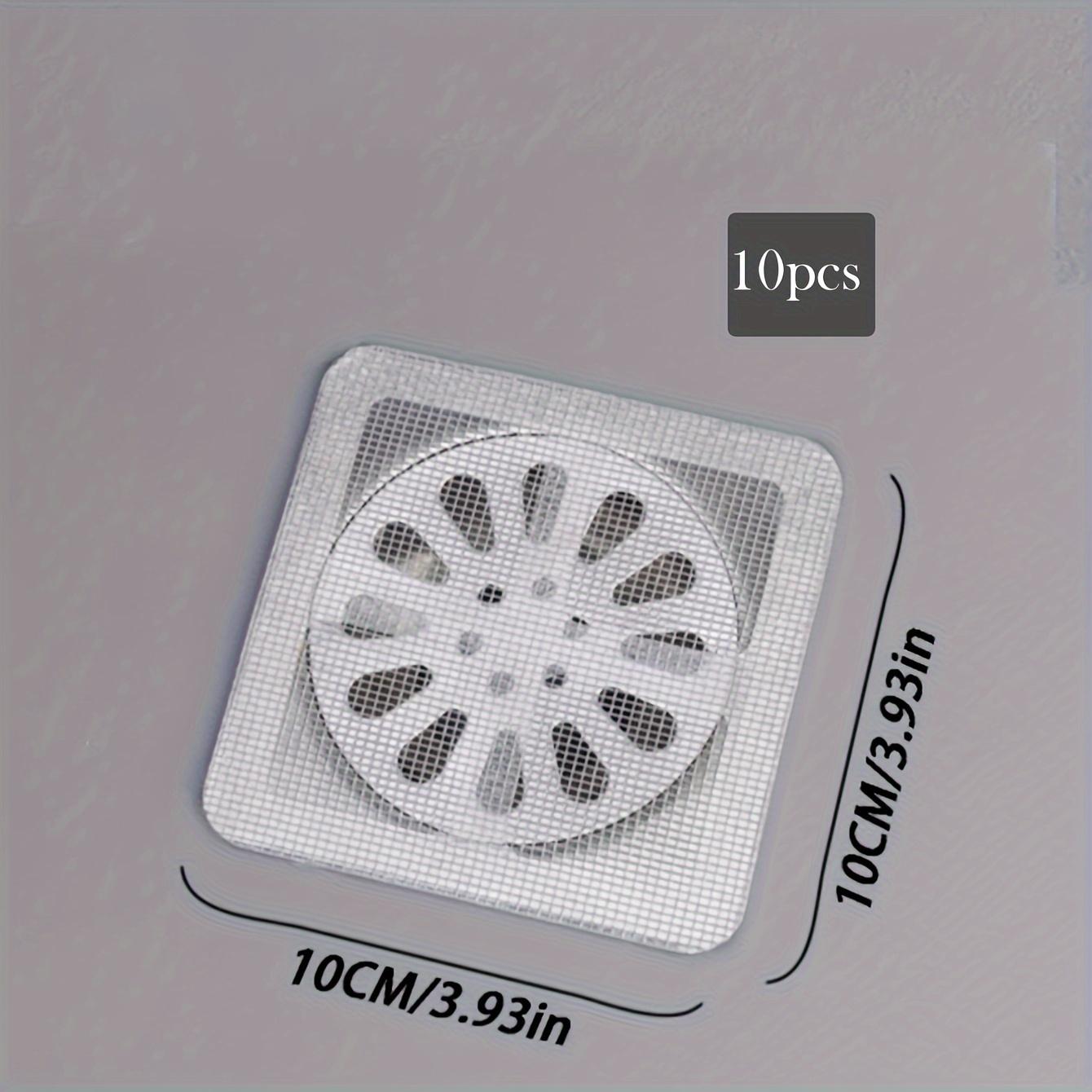 10/20/30pcs Disposable Shower Drain Hair Catcher Mesh Stickers Floor Drain Hair Filter Disposable Hair Catchers For Shower