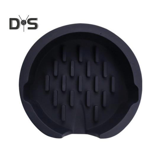 

Держатель для губки с присоской, нескользящий дизайн, быстросохнущий силиконовый держатель для губки, мыльница, органайзер для кухонной раковины чёрный