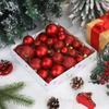 44PCS Gold Christmas Ornaments Set: Elegant Matte & Glitter Baubles For Holiday Christmas Ball Ornaments Tree Decorative