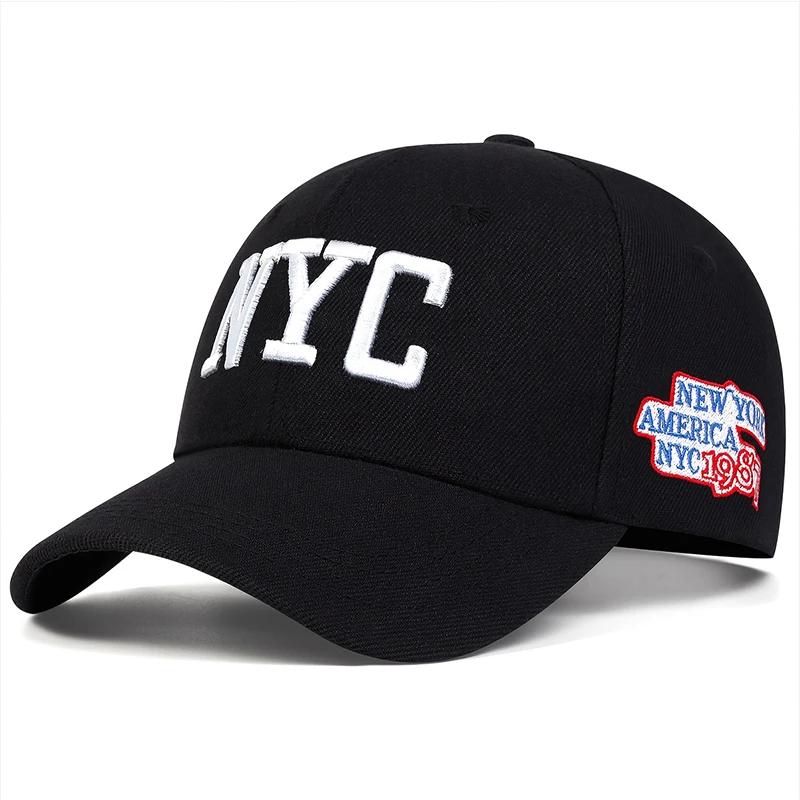 Unisex NYC Letter Embroidery Baseball Caps Spring Autumn Outdoor Sunscreen Hat Adjustable Casual Trucker Hats