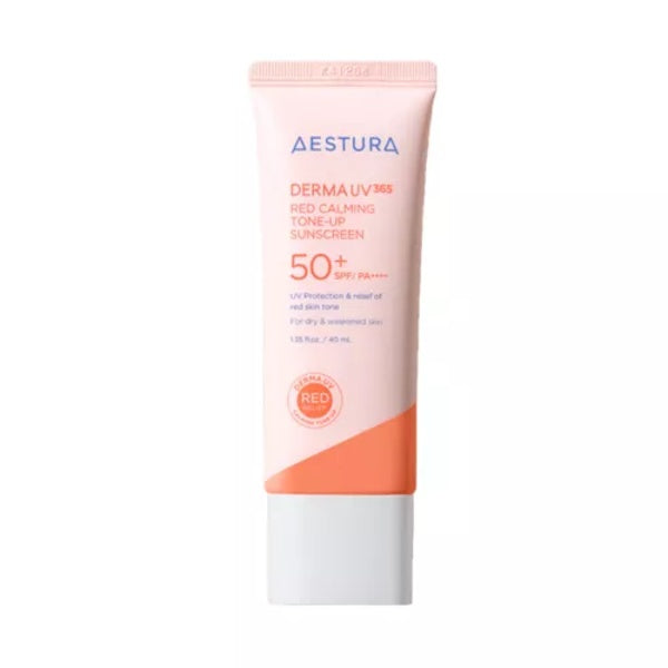 

AESTURA Derma UV 365 Red Calming Tone Up Sunscreen - 40ml (SPF50+ PA++++)