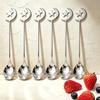 6pcs Coffee Spoon Dessert Fork Dinnerware Set Western Mirror 304 Stainless Steel Tableware Suitable for Family Gatherings Parties Weddings