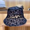 Sommer-Bucket-Hut aus Spitze für Damen mit Blumenmuster – Sonnenschutz, atmungsaktiv, leichtes Feen-Design