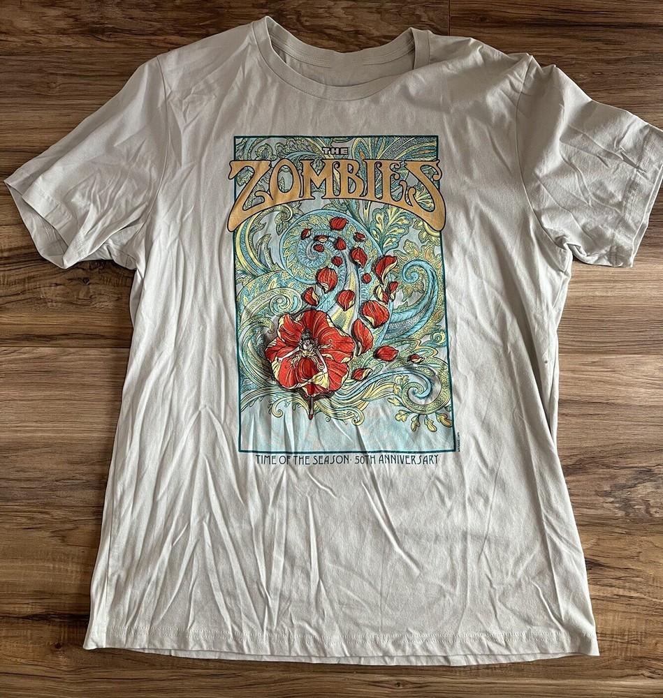 The Zombies Time of the Season 50th Anniversary Cotton White T Shirt TR463 Unisex T-Shirt M