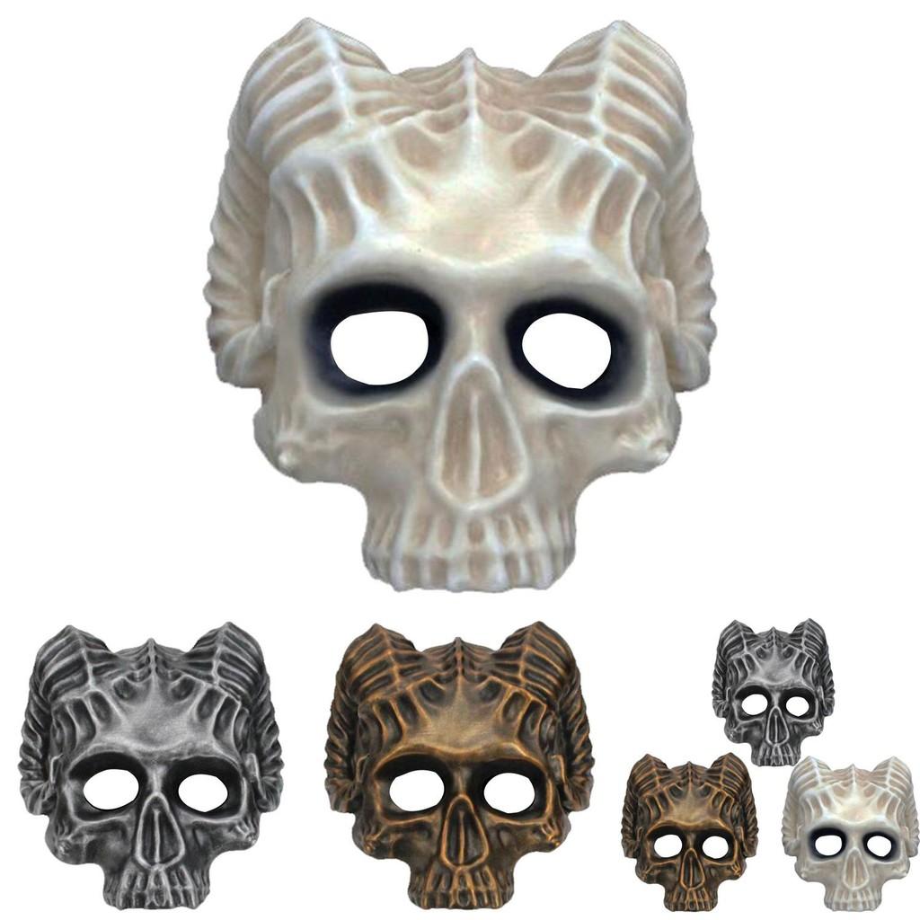 Sinister Character Costume Mask Featuring Spooky Resin Design For Halloween And Carnival