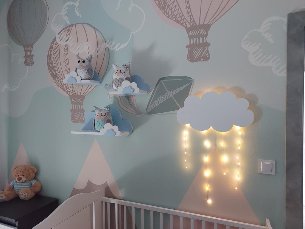 Lampka nocna chmurka led kropelki świetlne