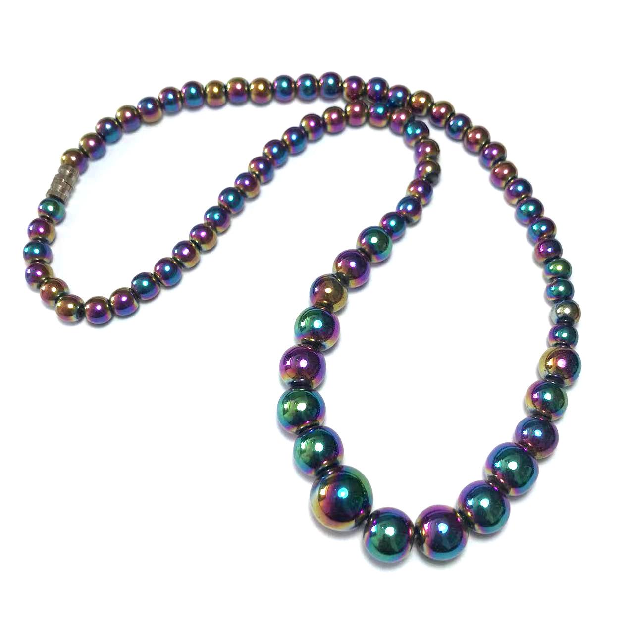 Men s Multicolor Hematite Terahertz Beaded Bracelet - Popular Live Broadcasting Item