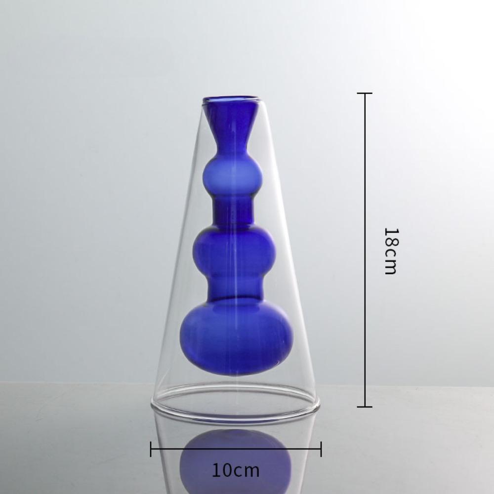 Creative Flower Vases Decorative Glass Bottles Hydroponic Planter for Wedding Centerpieces Living Home Office Table Decor