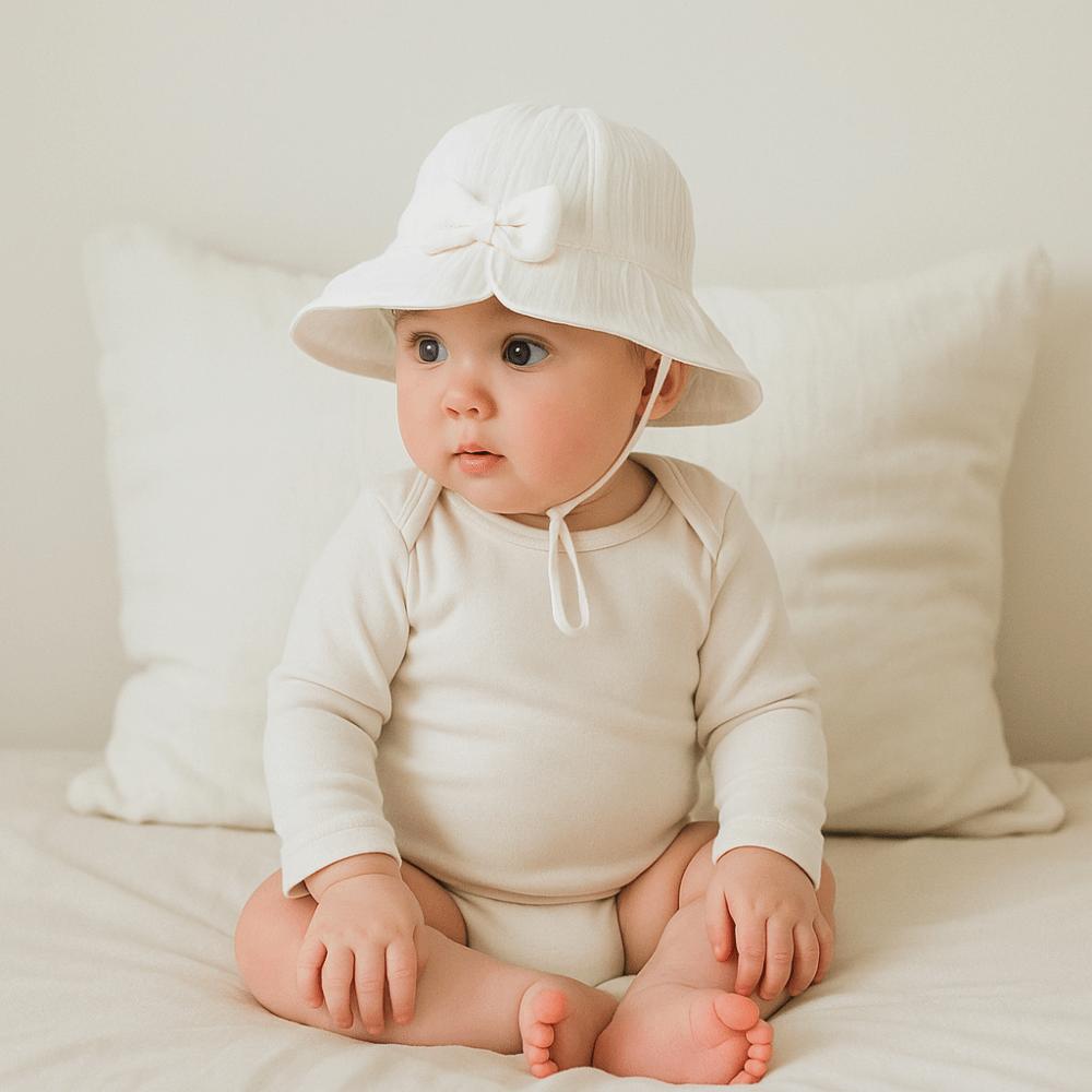 Love Heart Toddle Bucket Hat Cotton Infant Fisherman Hat Comfortable Baby Sunhat  Boy