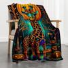 Halloween Pumpkin Flannel Blanket - Super Soft Throw for Office, Sofa, or Multi-Purpose Use