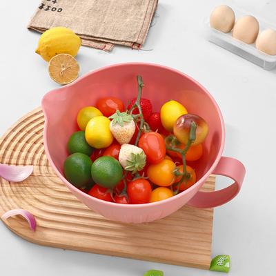 Bol Grande para Ensalada con Pico Vertedor Inclinado y Asa Engrosada Bol Mezclador Antideslizante para Ensalada Harina Amasado Preparación de Alimentos Cocina