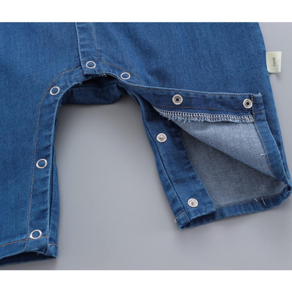 Bow Beard Korean Baby 100cm [EnDast] Rompers, Denim, Overalls, Tie, Illustration, Children's Clothing, Fashionable, Infant, Kids, Clothes, 70cm, 80cm,
