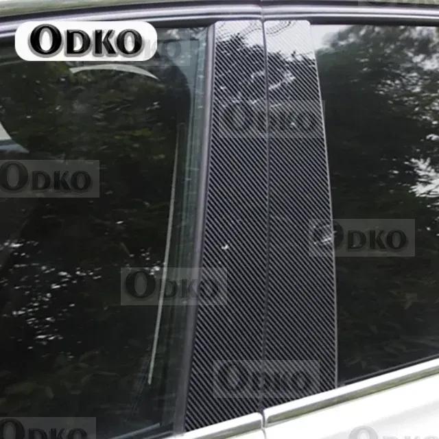 8PCS Polished Pillar Posts Fit For Hyundai Tucson 2015- Window Trim Cover BC Column Sticker