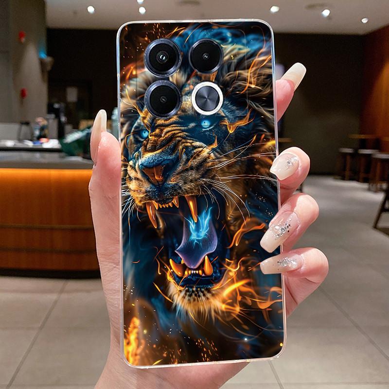 Unique Design Pattern Phone Case For Infinix Note 40 5G/X6851/X6852 Shockproof Soft Casing Soft TPU Transparent Back Cover