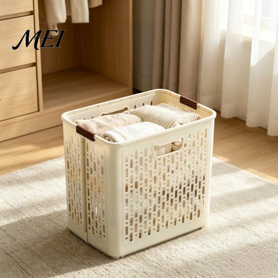Laundry Hamper for Bathroom Collapsible Hamper, Space Saving with Comfortable Handles Design, Bag Large Capacity Dirty Clothes Basket, Bedroom
