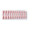 24pcs/set DIY Quick Nails Solid Color Glossy Long Ballet False Nails Multicolor Strips Finished Wear Nail Art