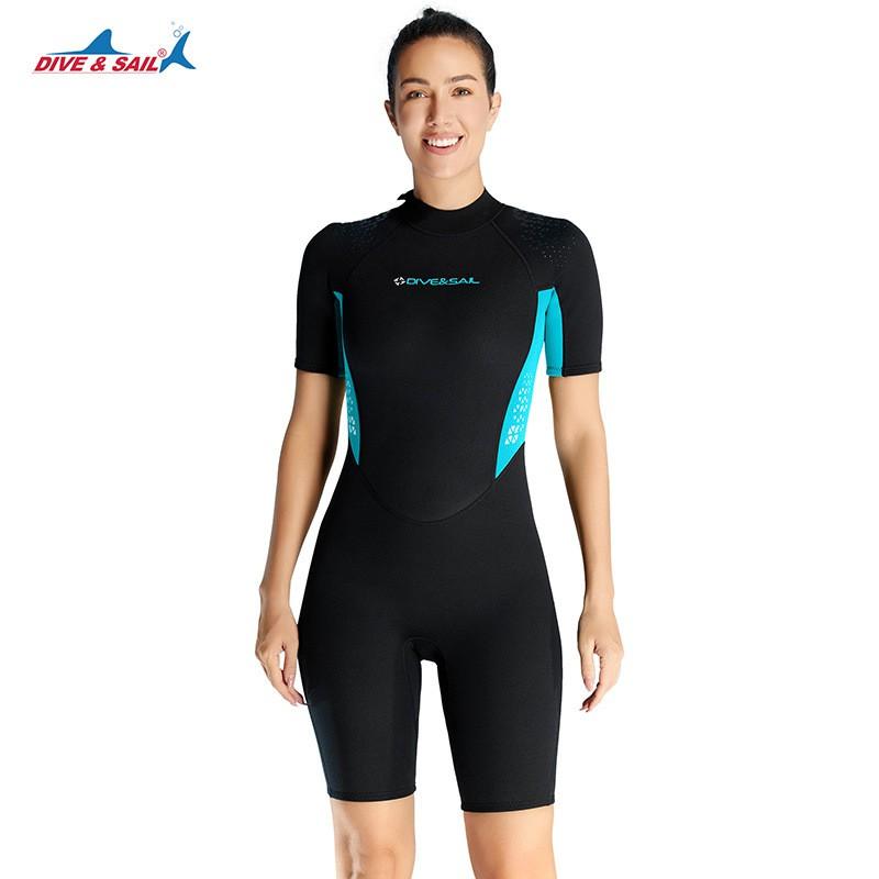 

Warm Diving Suit 3MM One-piece Short-sleeved Shorts Wetsuit Men s Cold-proof Surfing Swimming Snorkeling XXL