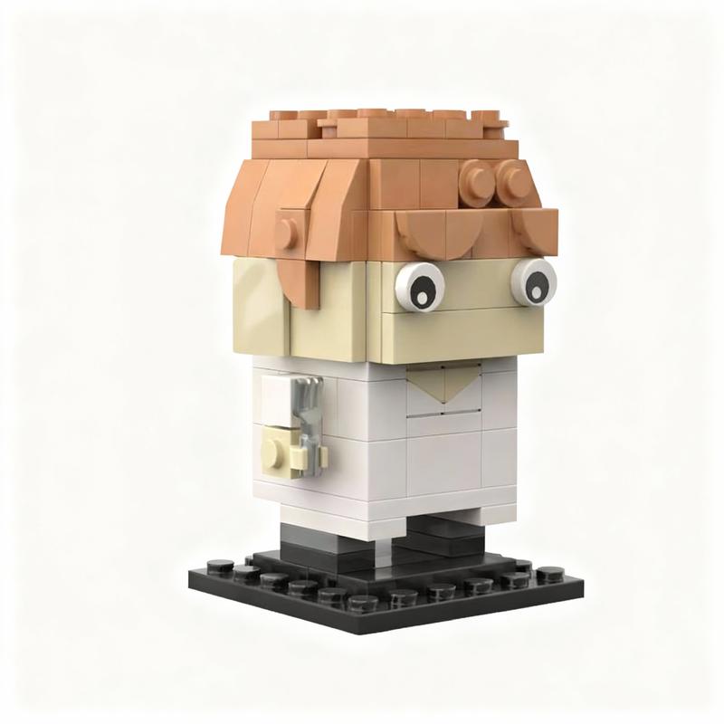 200pcs MOC Linguini Remy Brickheadz Model Building Blocks Construction Toy Christmas Gifts DIY Creative Idea Education Assemble