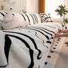 Winter Thickened Plush Sofa Cover Cloth Towel Premium Letter Sofa Cushion Non-slip Straight Row Leather Sofa Cover Blanket