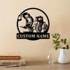Heavy Equipment Metal Wall Art Personalized Excavator Sign Interior Ornament Festive Gift