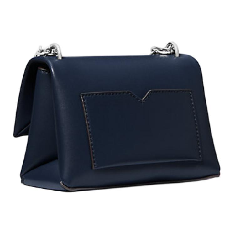 Michael Kors Mk Cece Silver Hardware Push Lock Crossbody Bag Small Women Crossbody Bag Navy-Blue 35F3S0EC5O-NAVY