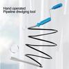 Hand Operated Sewer Cleaning Steel Wire Plumbing Dredge Tools Drain Pipe Sink Hair Grime Remover Sink Toilet Cleaning Supplies