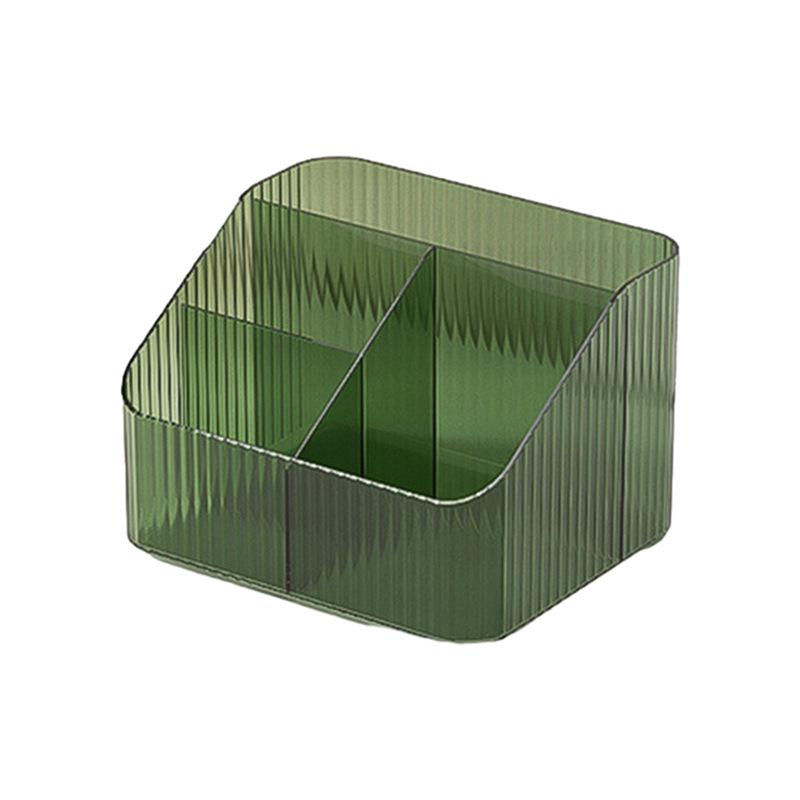 Thick Transparent Makeup Brush & Pen Holder, Divided Storage Box, Lipstick Display Rack