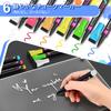 Langaelex Set aus mit 6 Farben Kühlschrank Magnetisch Acryl Memo Menü Einkaufsliste Whiteboard, Zeitplan, 2, 20x30cm, Markern, Tafel, Tafel, Diagramm,