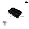 Grid Ice Ball Maker Silicone Ice Cube Tray 2 Pack Reusable Easy Release for  Cocktails Home Parties