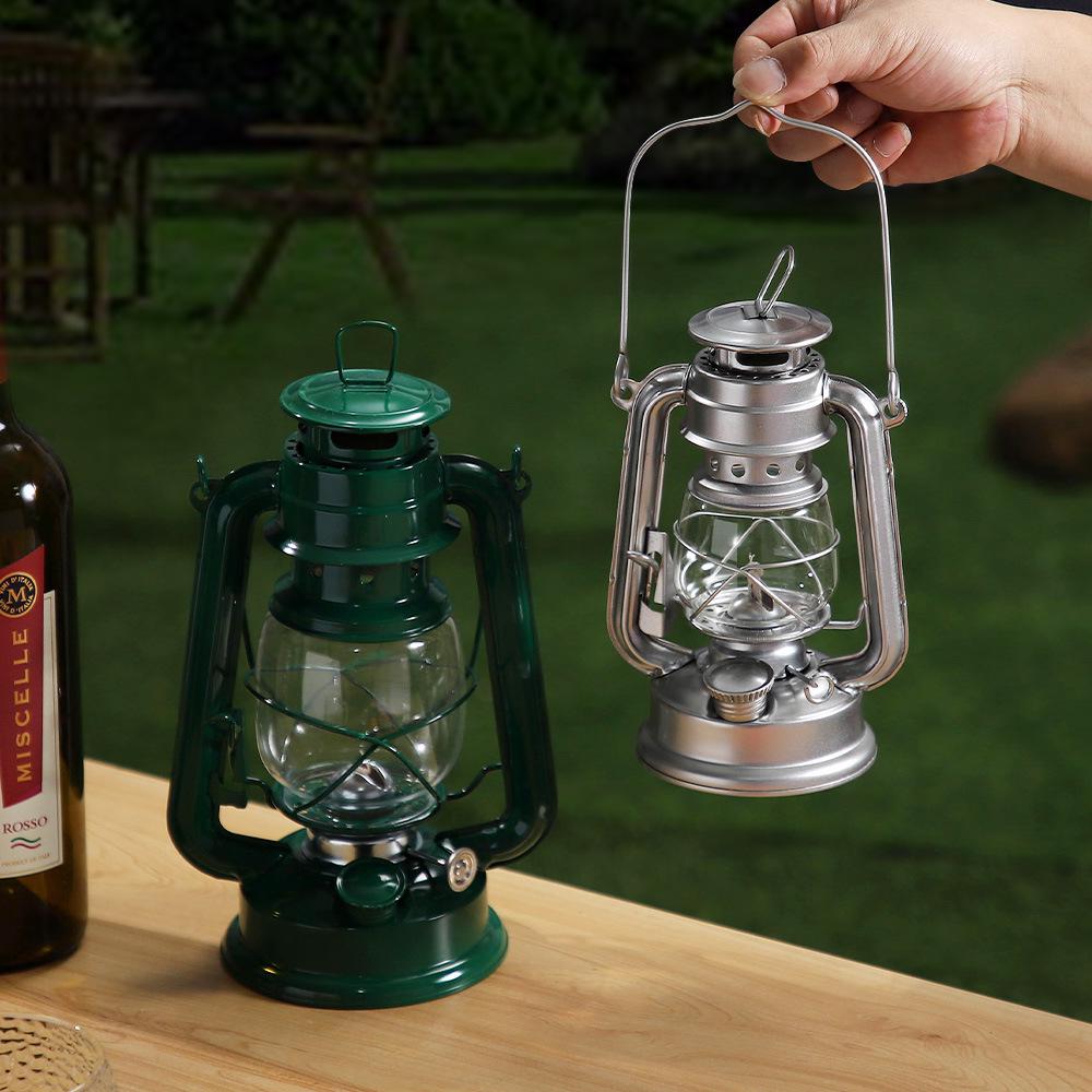 Retro Handheld Kerosene Lantern for Outdoor Camping and Decor